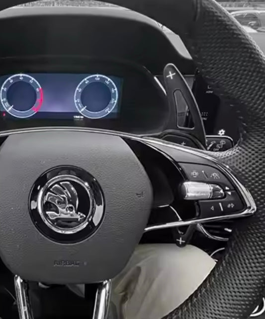 Extensions de Palettes Aluminium Skoda MK4 - Style 1 - AUTO SHOP