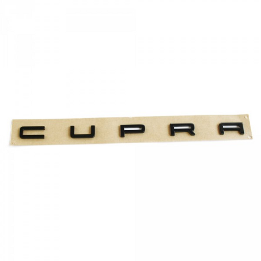 Monogramme Coffre Seat Cupra Noir Brillant OEM (Leon 5F / Ibiza 6L 6J 6F / ...)