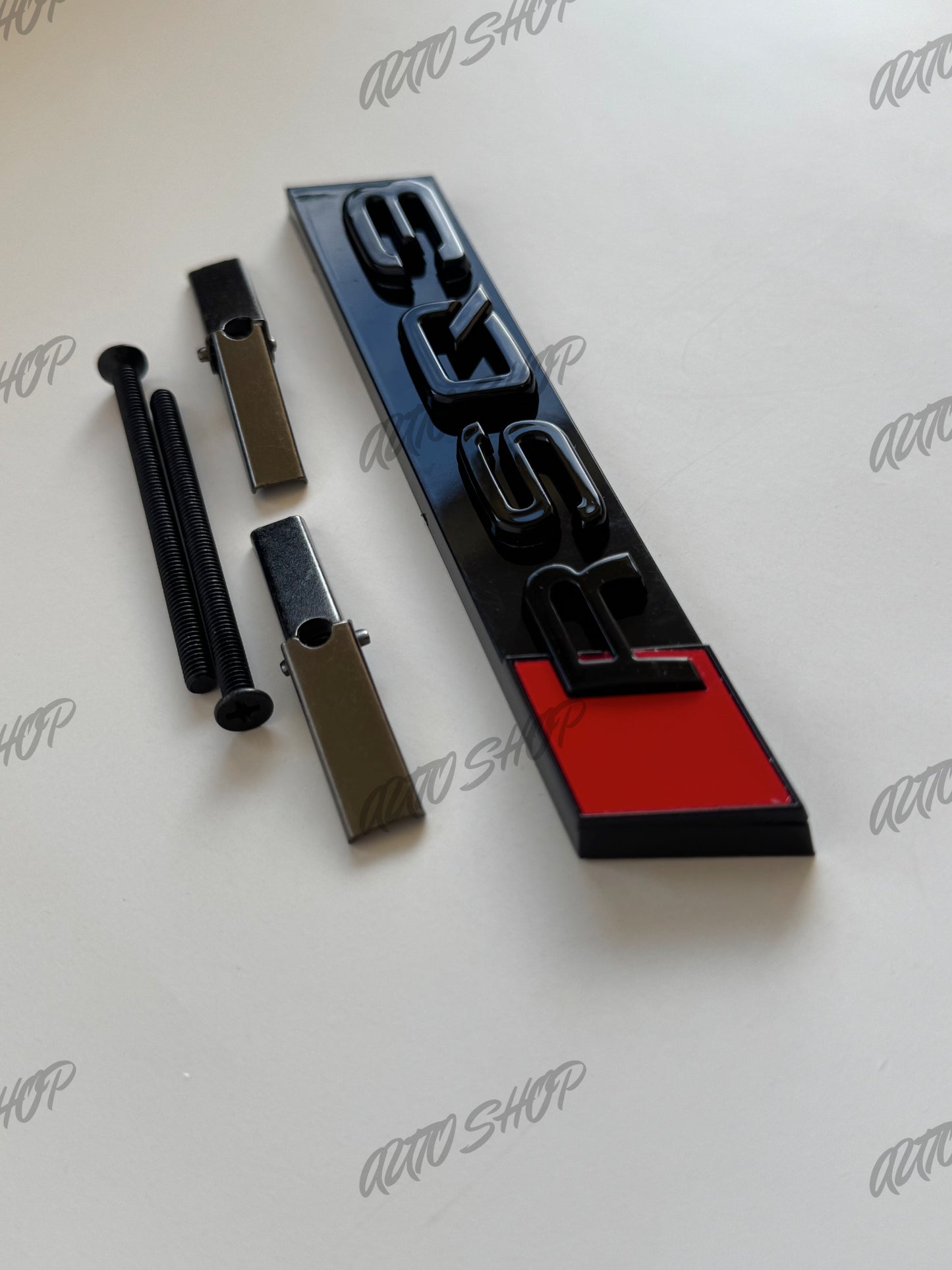 Kit Logo Calandre Avant Audi RSQ3 Noir Brillant - AUTO SHOP