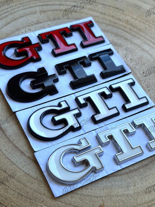 Badge coffre et calandre Volkswagen GTI (ancien logo) - AUTO SHOP