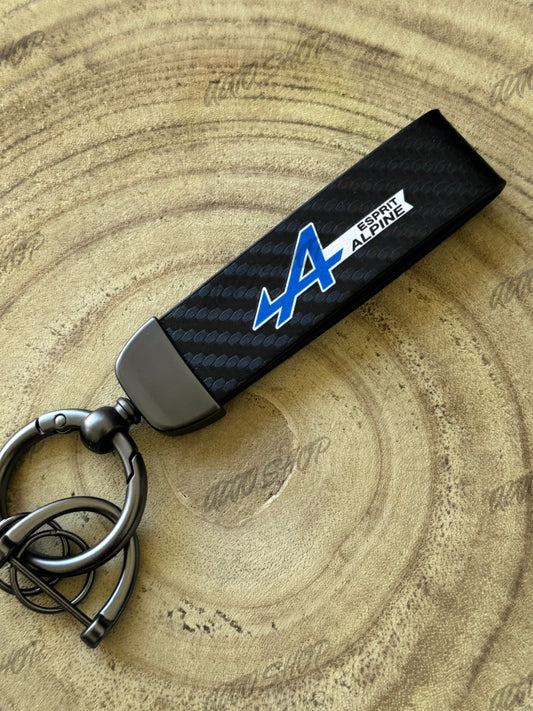 Porte clés Renault Esprit Alpine Look Carbone