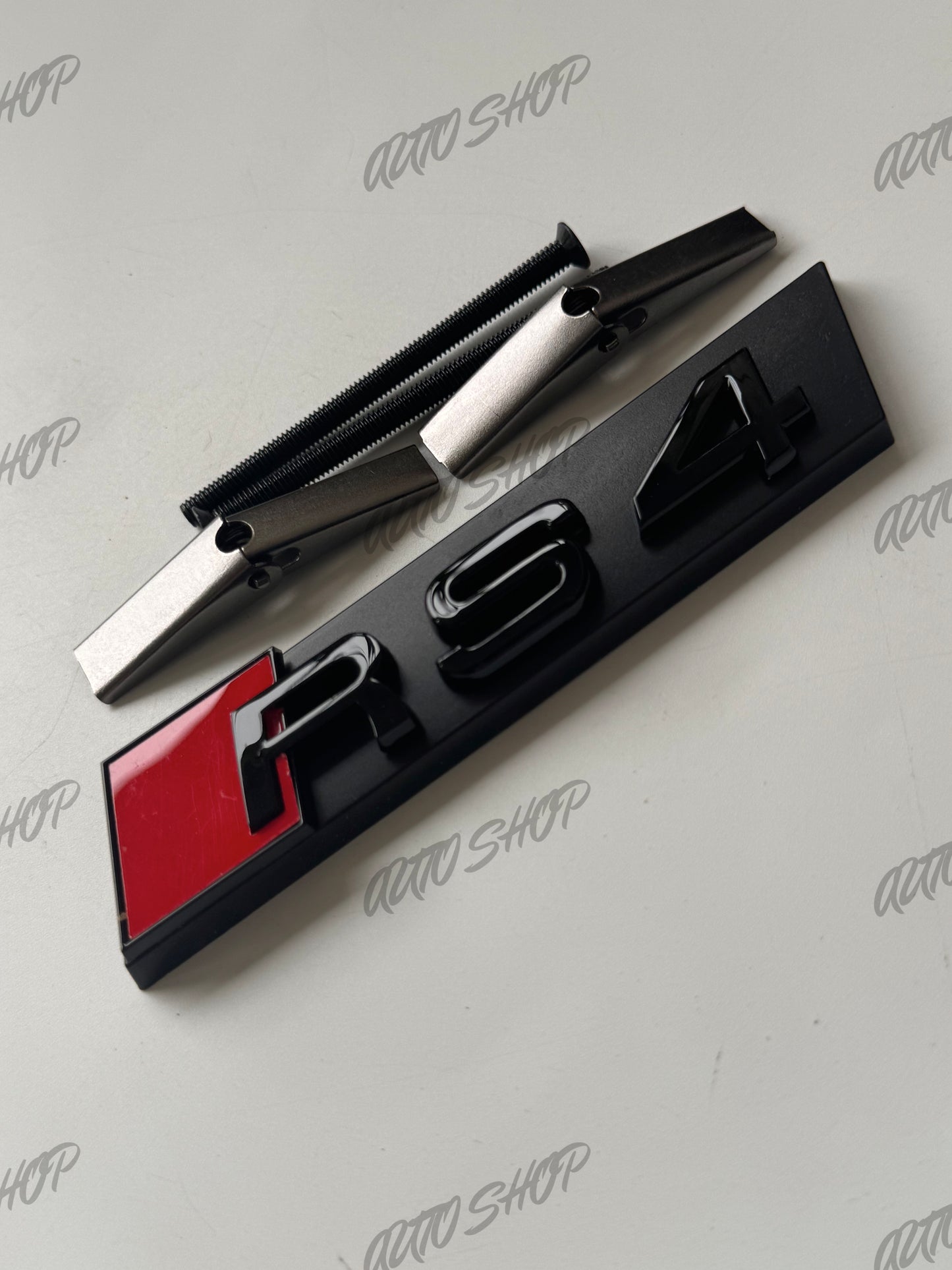 Kit Logo Calandre Avant Audi RS4 Noir Brillant