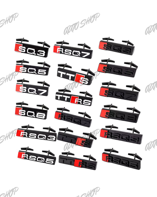 Badge calandre Audi (différents modèles et coloris) - AUTO SHOP