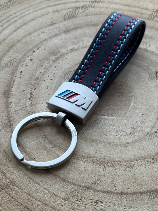 Porte clés BMW M Cuir Surpiqûres - AUTO SHOP