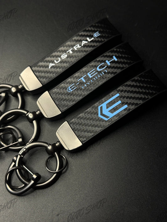 Porte clés Renault E-Tech Hybride / Austral Look Carbone - AUTO SHOP