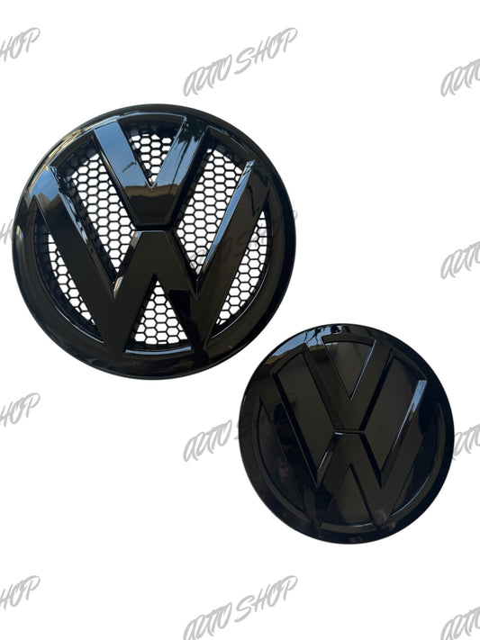 Pack Logo avant + arrière Transporter T5 / T6 Noir - AUTO SHOP