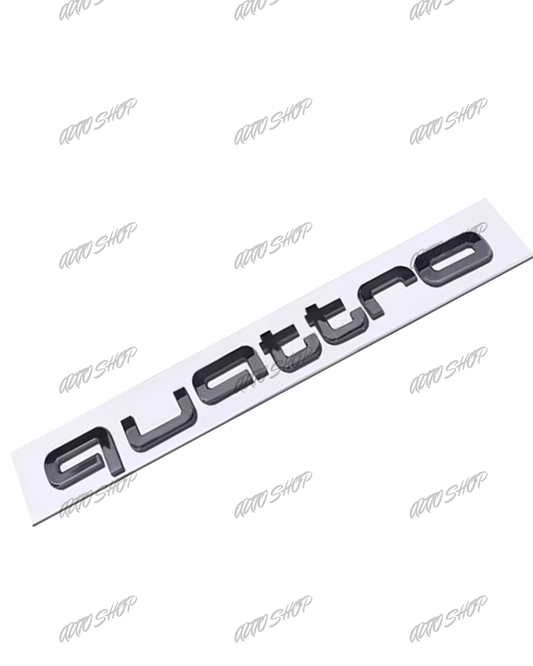 Badge / sticker calandre Audi « Quattro » - AUTO SHOP