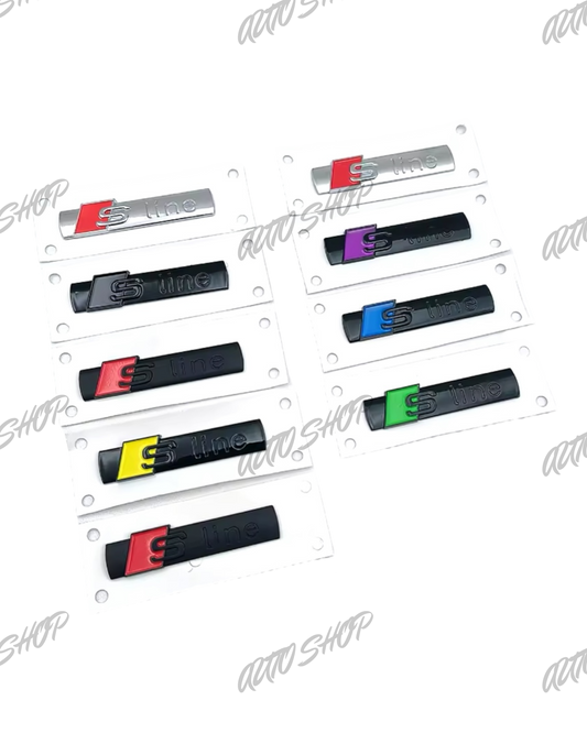 Badge ailes et calandre avant Audi S-Line - AUTO SHOP