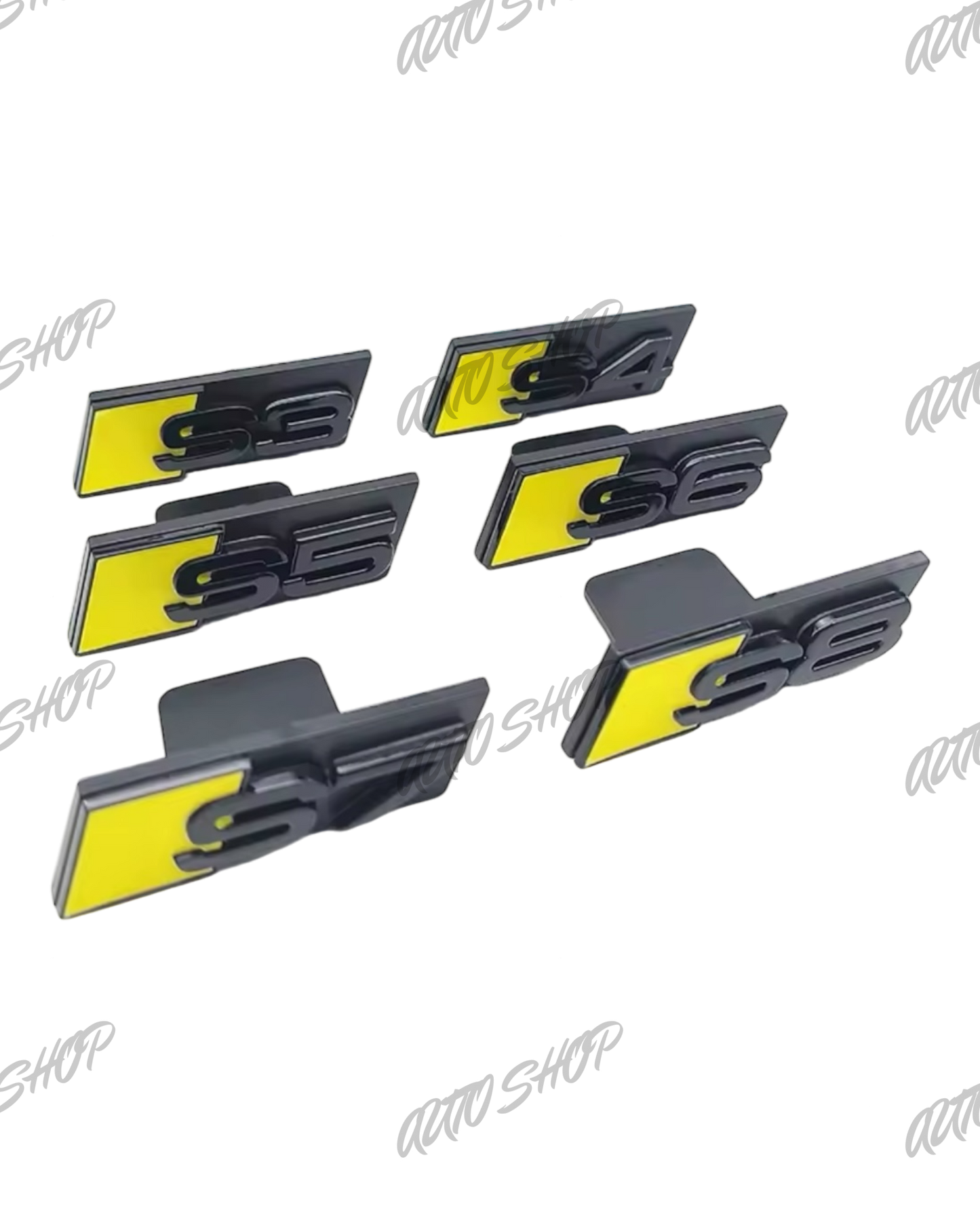 Badge coffre Audi S Noir (différents modèles et coloris) - AUTO SHOP