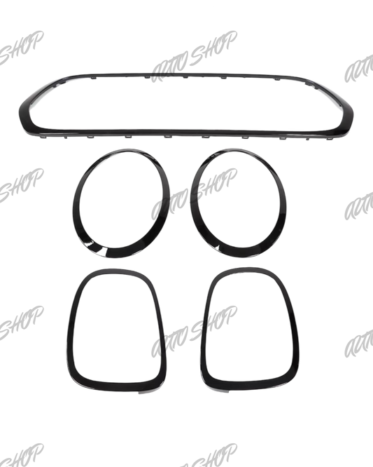 Mini contour feux / calandre - Noir Brillant F55 F56 F57 - AUTO SHOP