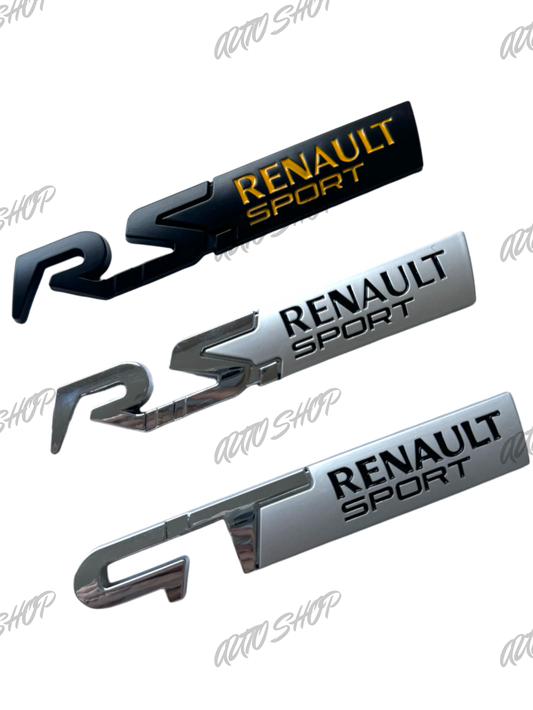 Badge coffre Renault RS / GT (Style 1) - AUTO SHOP