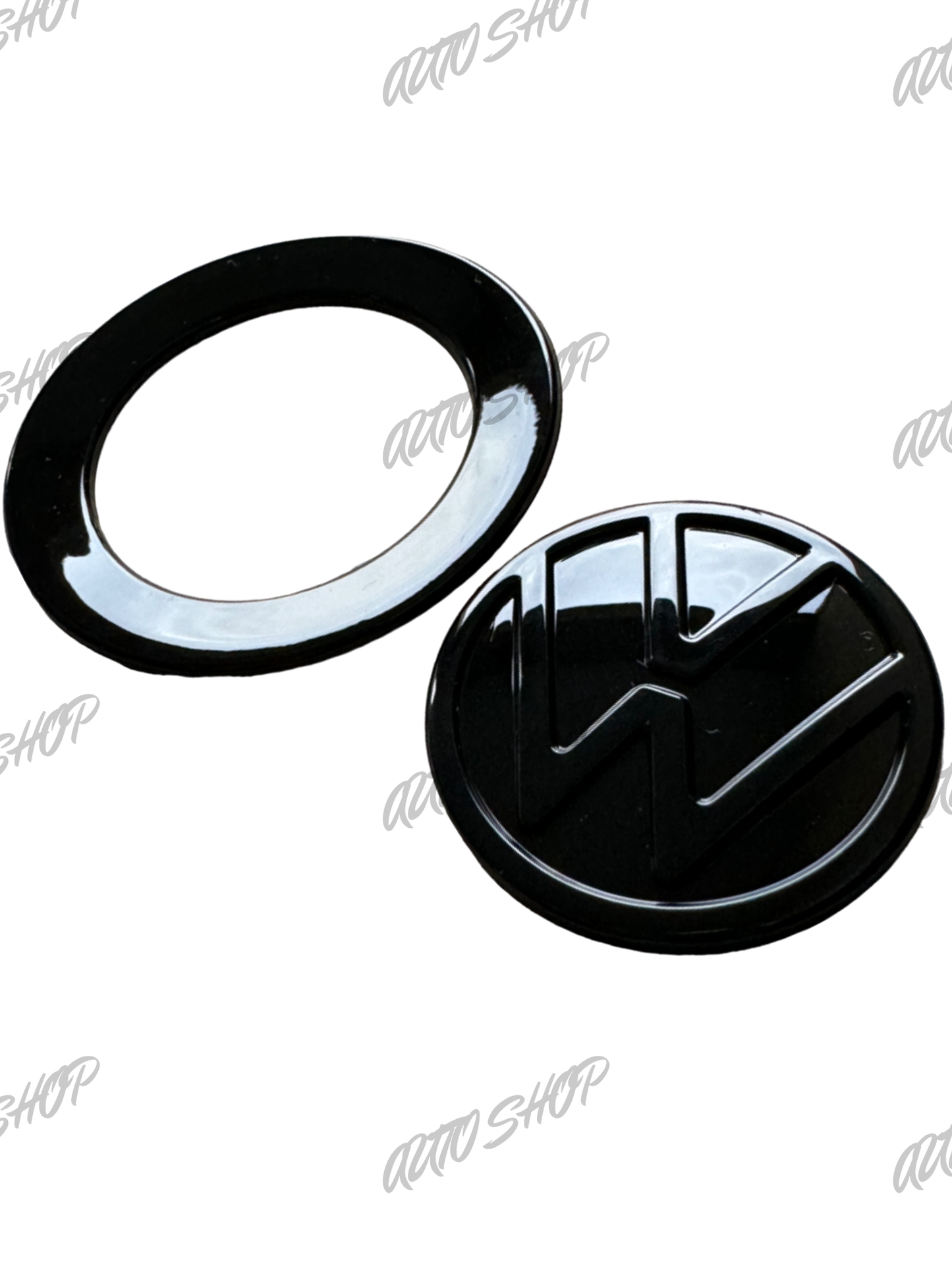 Logo de volant noir Golf 8 (différentes versions) - AUTO SHOP