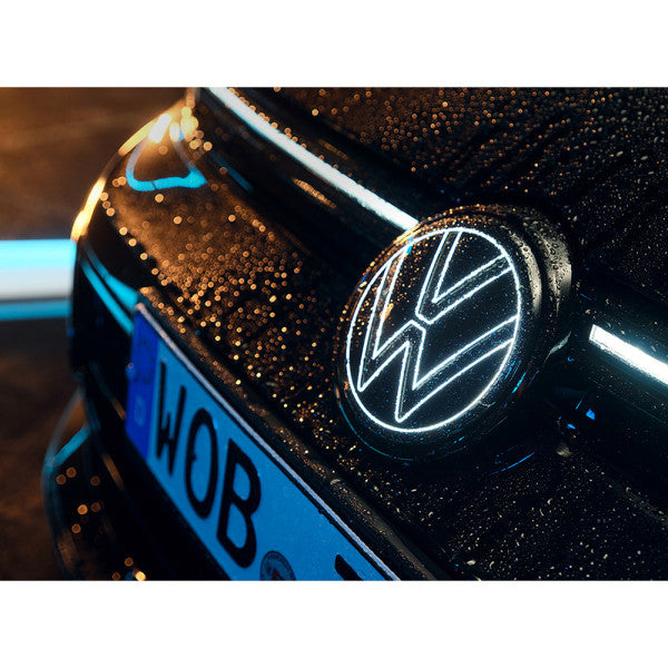 Logo Calandre Avant Éclairé Golf 8 R Black Edition OEM