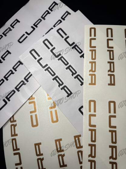 Stickers étriers de freins Cupra (personnalisables) - AUTO SHOP