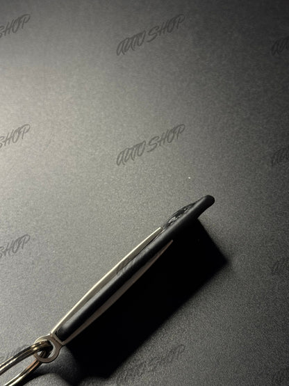 Porte clés Abarth Look Carbone Gravé (différents modèles) - AUTO SHOP