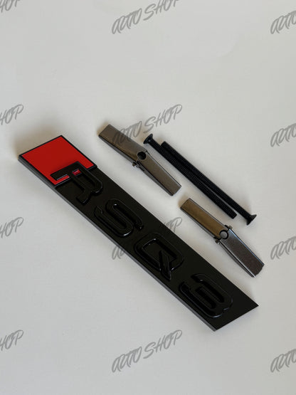 Kit Logo Calandre Avant Audi RSQ3 Noir Brillant - AUTO SHOP