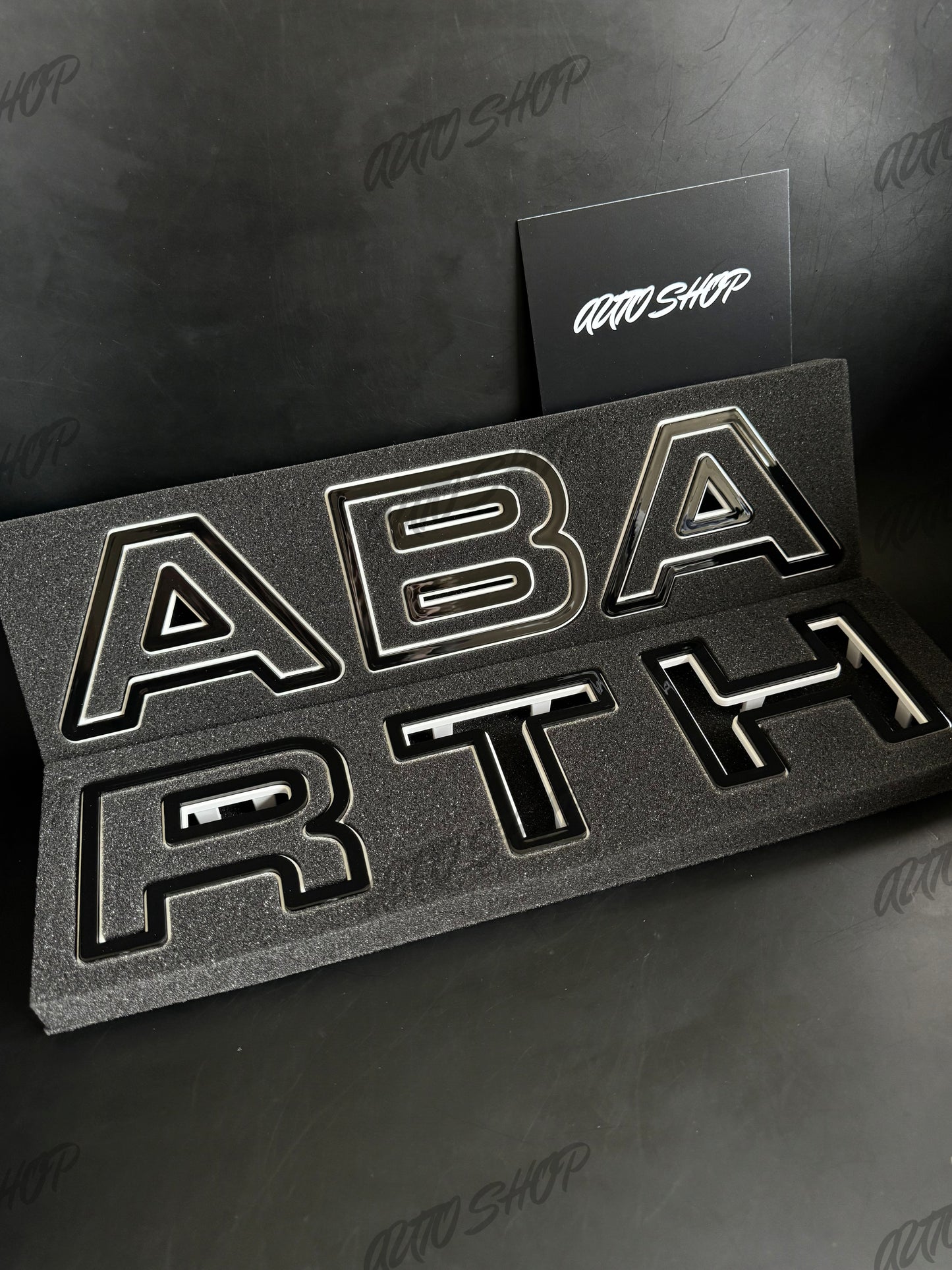Kit lettrage calandre avant Abarth - AUTO SHOP