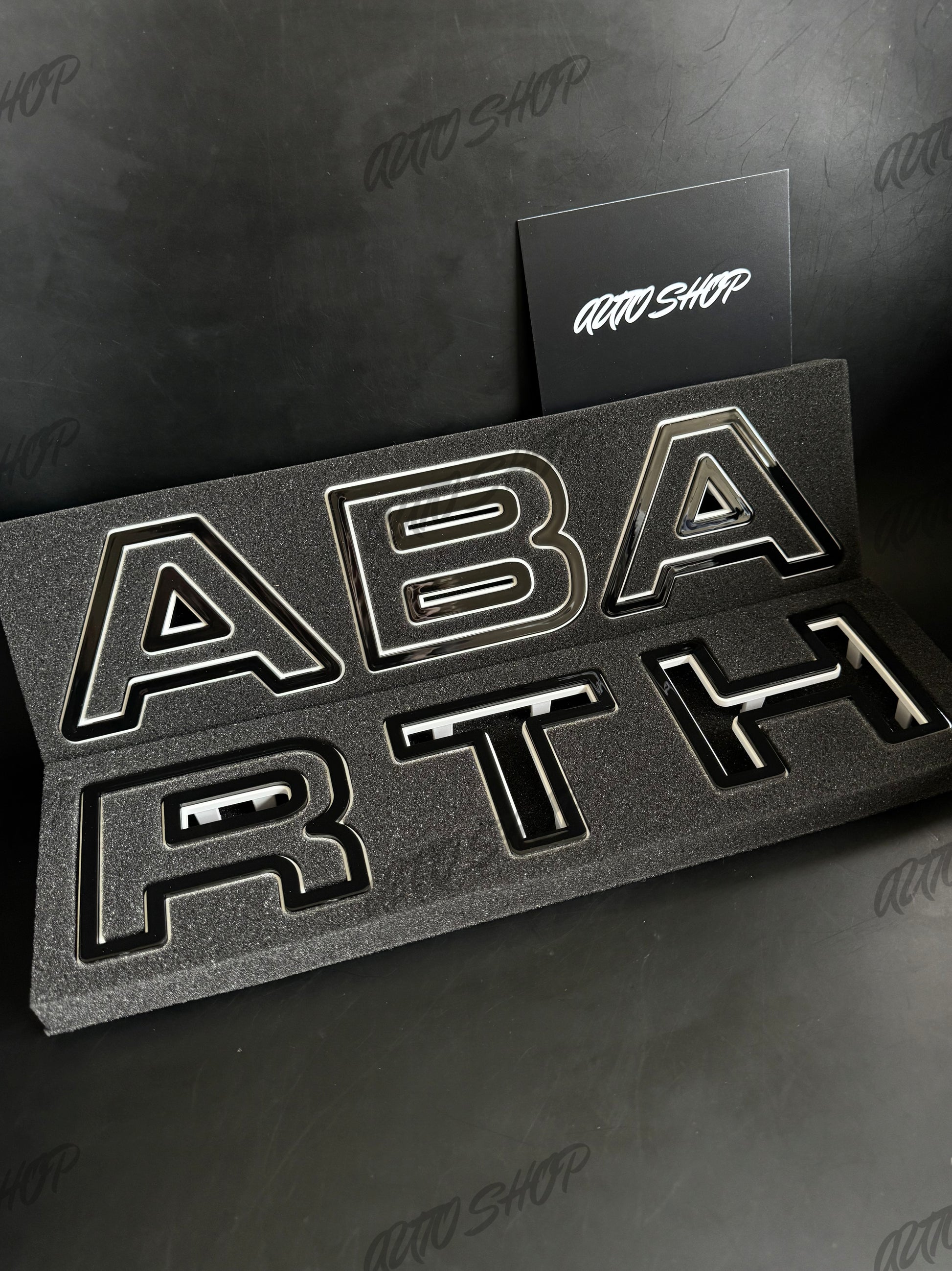 Kit lettrage calandre avant Abarth - AUTO SHOP