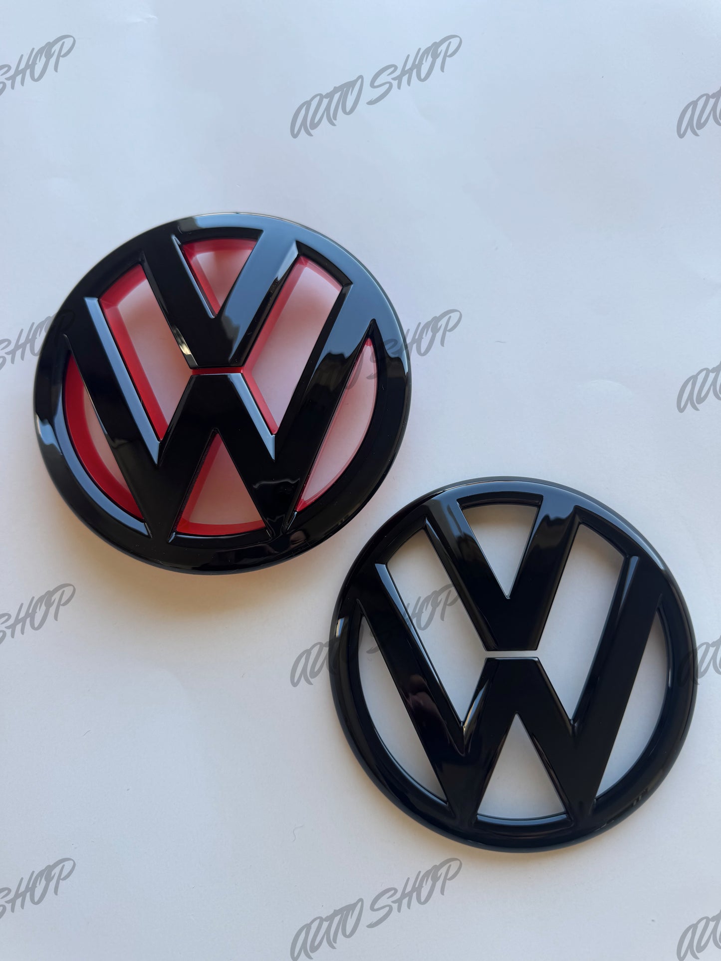 Pack Logo avant + arrière Polo 5 6R Phase 1 Noir - AUTO SHOP
