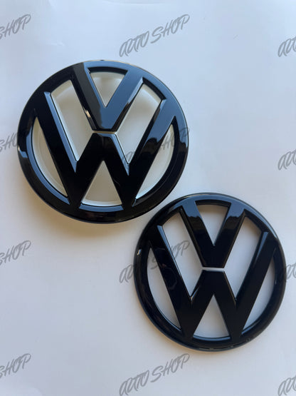 Pack Logo avant + arrière Polo 5 6R Phase 1 Noir - AUTO SHOP