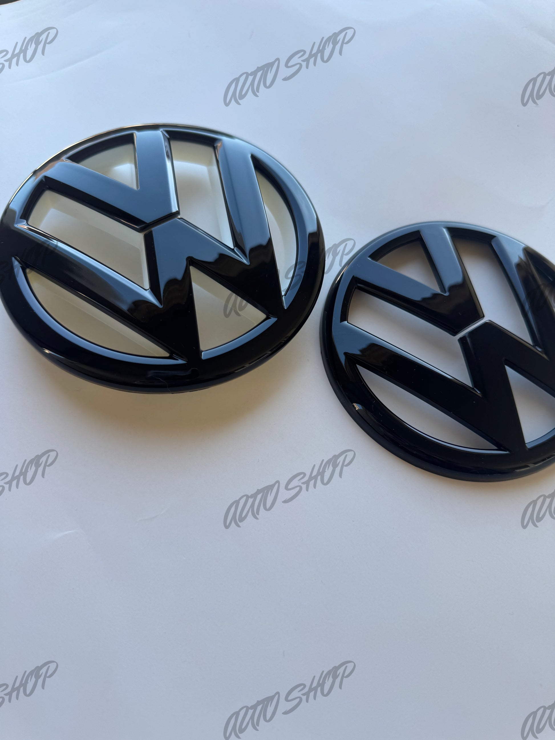 Pack Logo avant + arrière Polo 5 6R Phase 1 Noir - AUTO SHOP