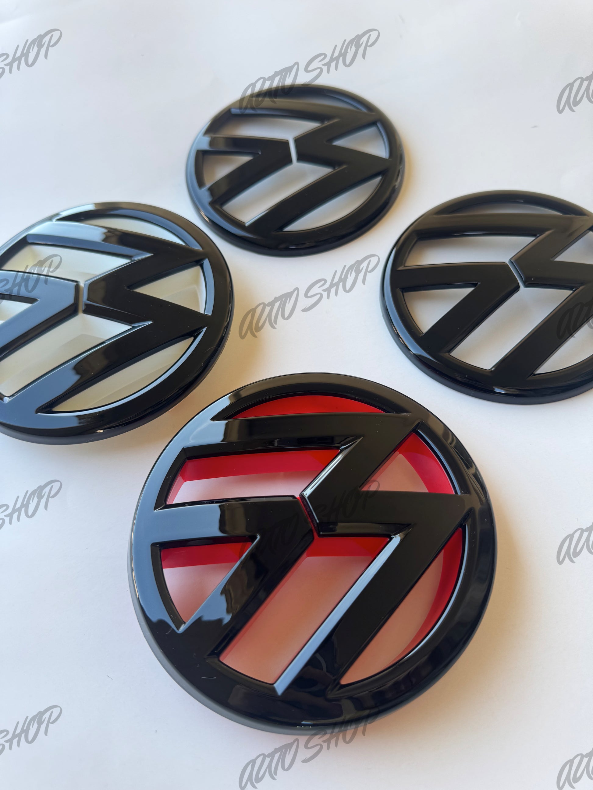 Pack Logo avant + arrière Polo 5 6R Phase 1 Noir - AUTO SHOP