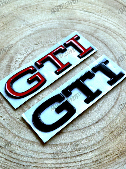 Badge coffre et calandre Volkswagen GTI (nouveau logo)