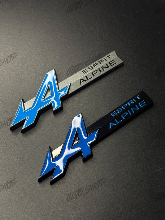 Badge Renault Esprit Alpine Coffre Ailes Calandre - AUTO SHOP