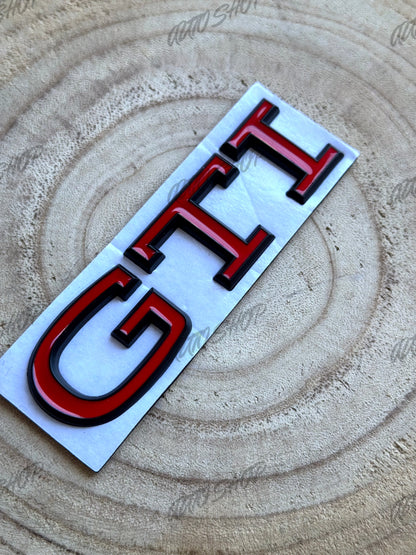 Badge coffre et calandre Volkswagen GTI (nouveau logo)