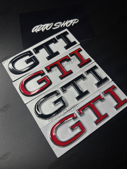 Badge coffre et calandre Volkswagen GTI (nouveau logo) - AUTO SHOP