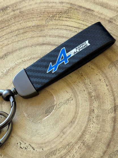 Porte clés Renault Esprit Alpine Look Carbone - AUTO SHOP