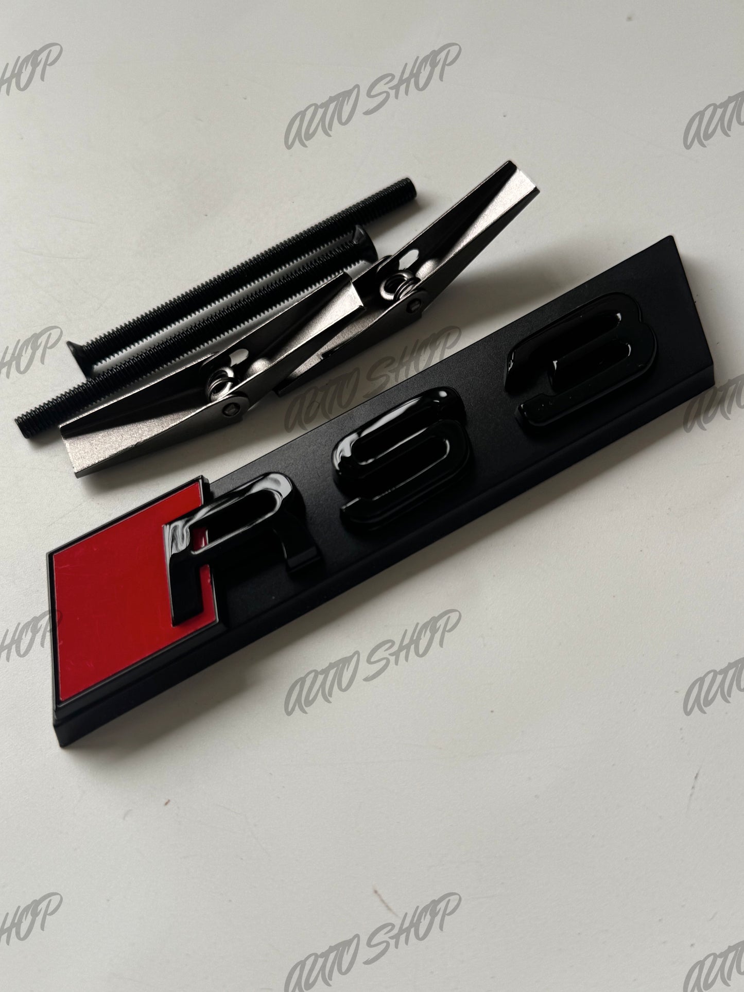 Kit Logo Calandre Avant Audi RS3 Noir Brillant - AUTO SHOP