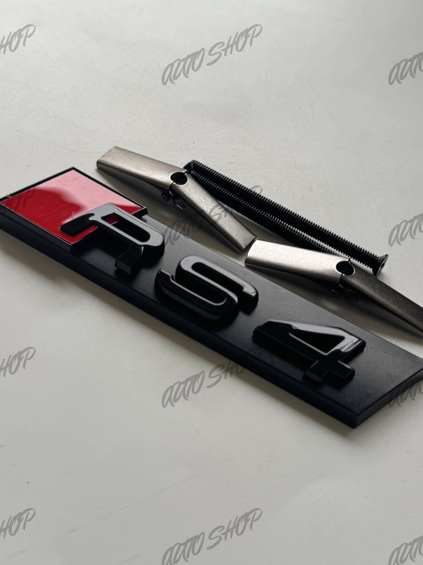 Pack Complet Logos Audi RS4 Noir Brillant