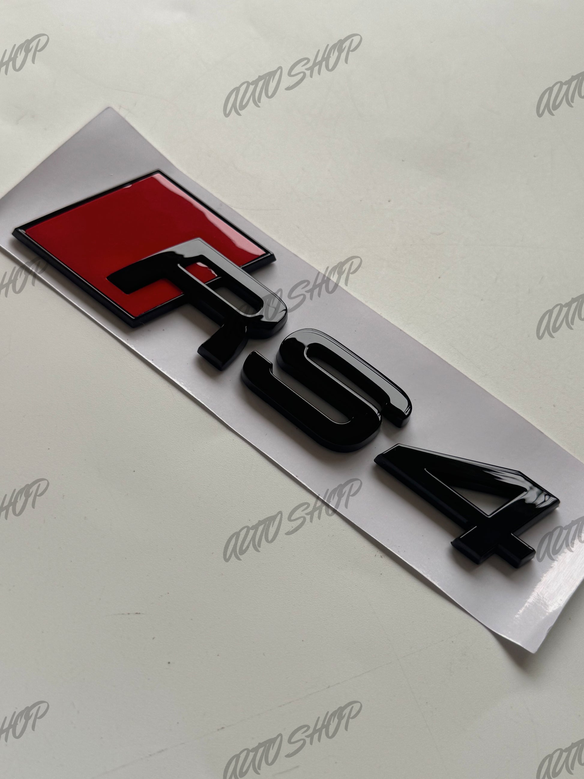Logo Monogramme Coffre Audi RS4 Noir Brillant - AUTO SHOP
