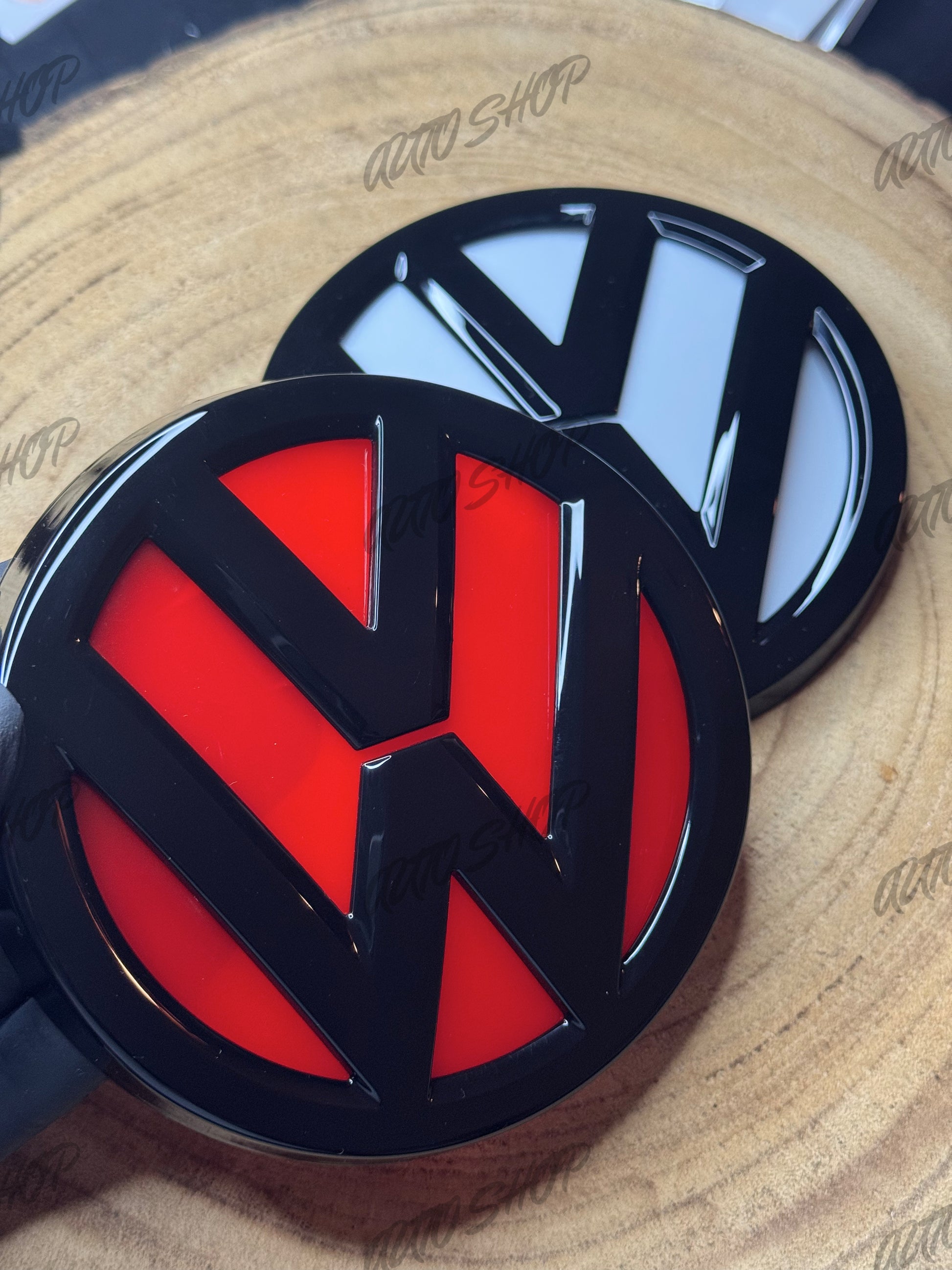 Fond de Logo de Coffre Golf 7 (noir/blanc/rouge) - AUTO SHOP