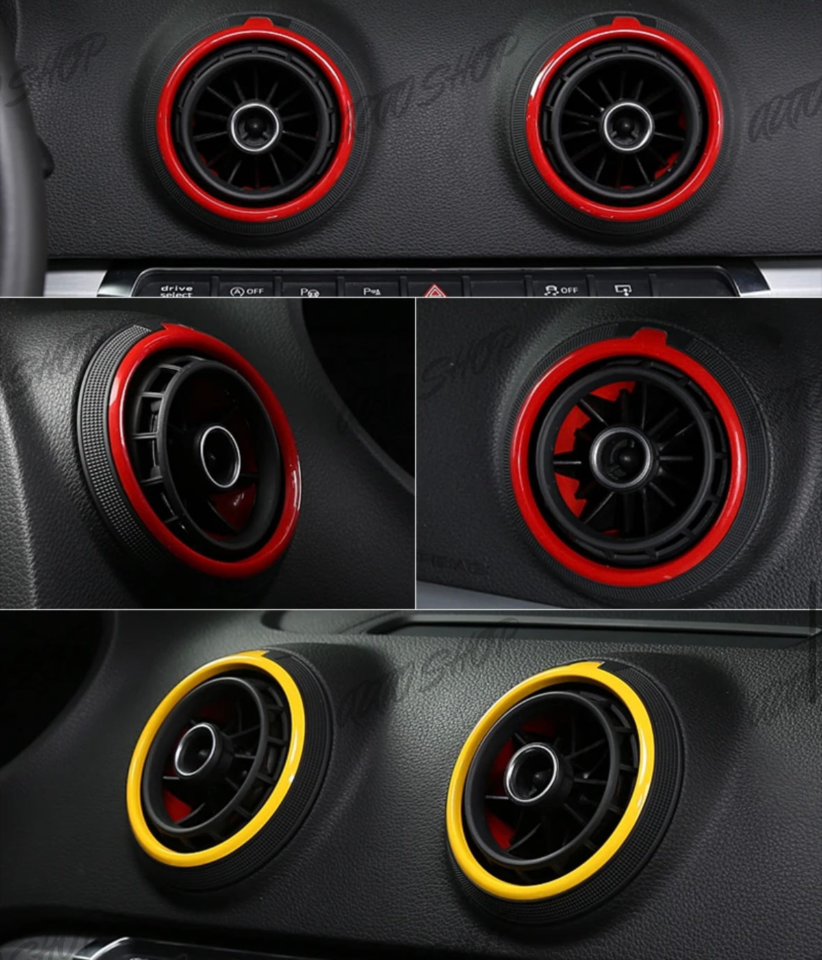 Anneaux de ventilation Audi A3 S3 RS3 8V - AUTO SHOP