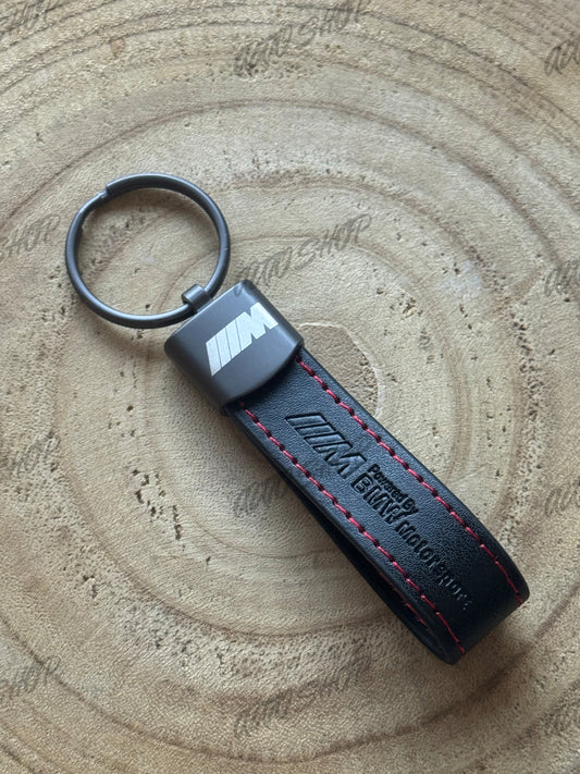 Porte clés BMW M Cuir Embossé Surpiqûres - AUTO SHOP