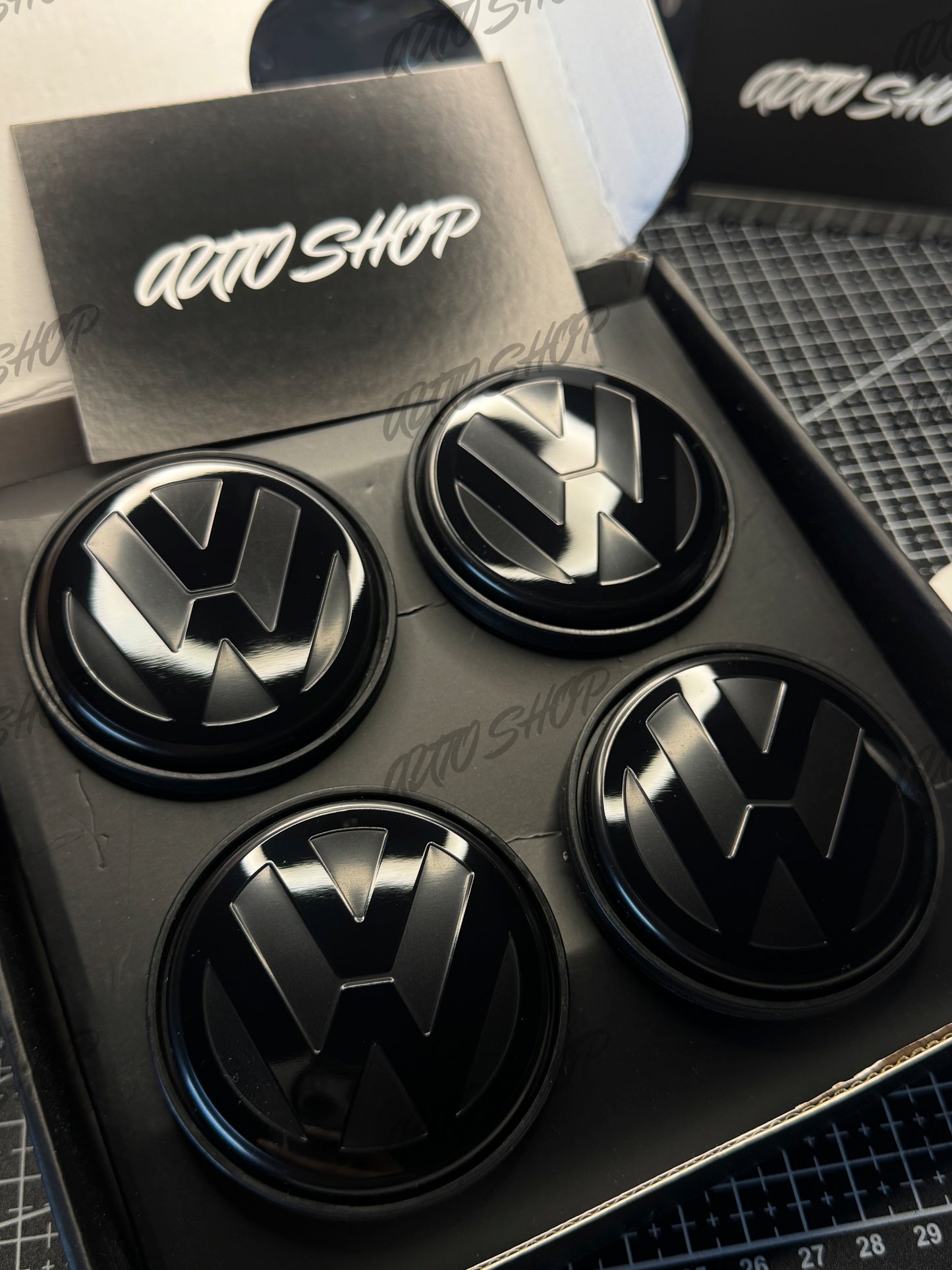 Centre de roues flottants Volkswagen Noir