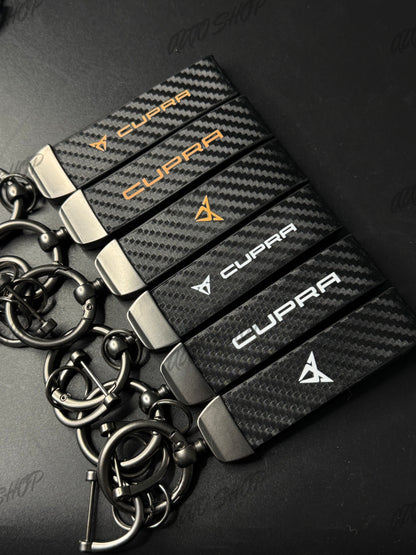Porte clés Seat Cupra Look Carbone (différents modèles) - AUTO SHOP