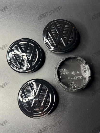 Centre de roues / moyeux Volkswagen Noir - AUTO SHOP