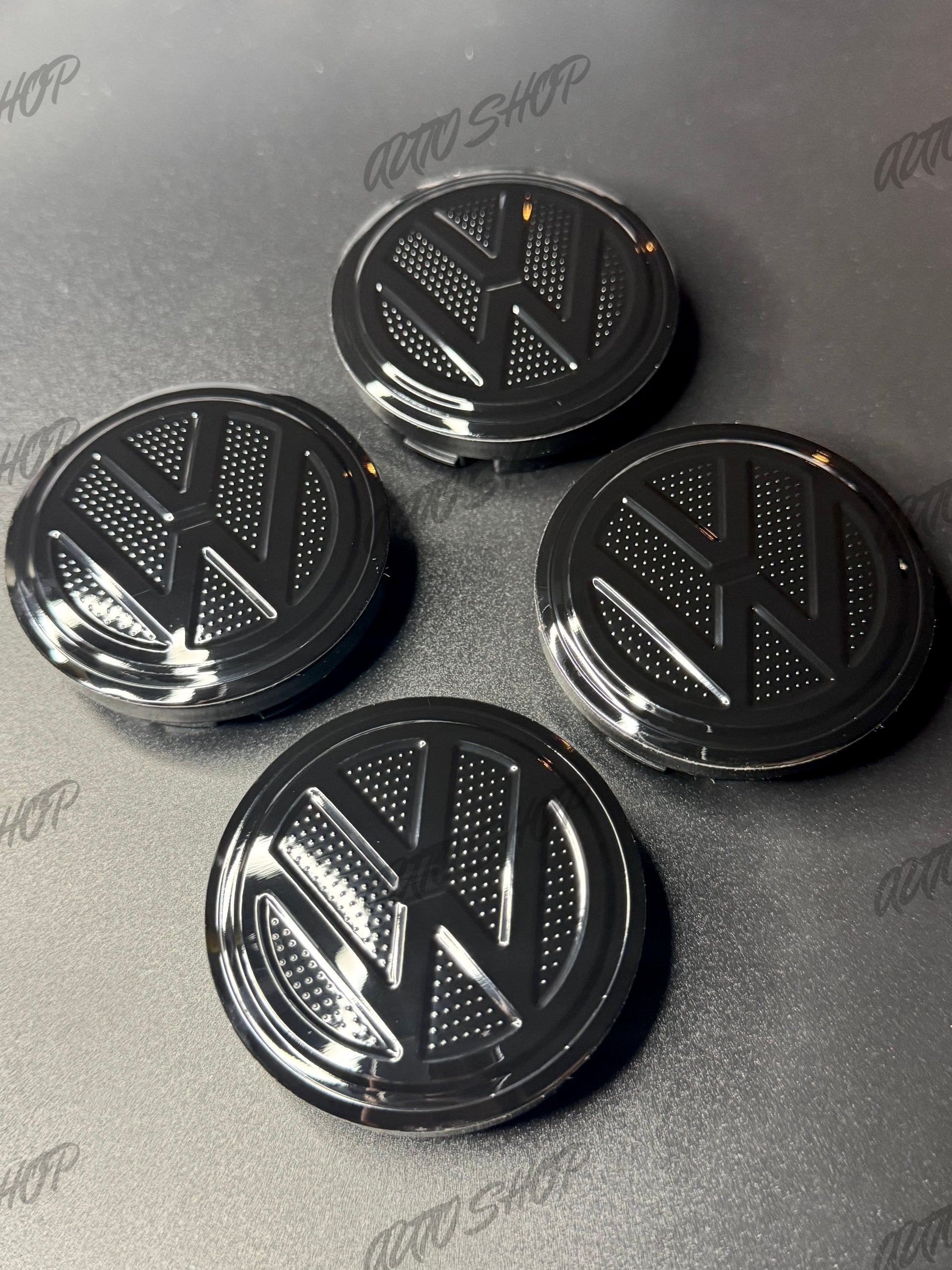 Centre de roues / moyeux Volkswagen Noir - AUTO SHOP