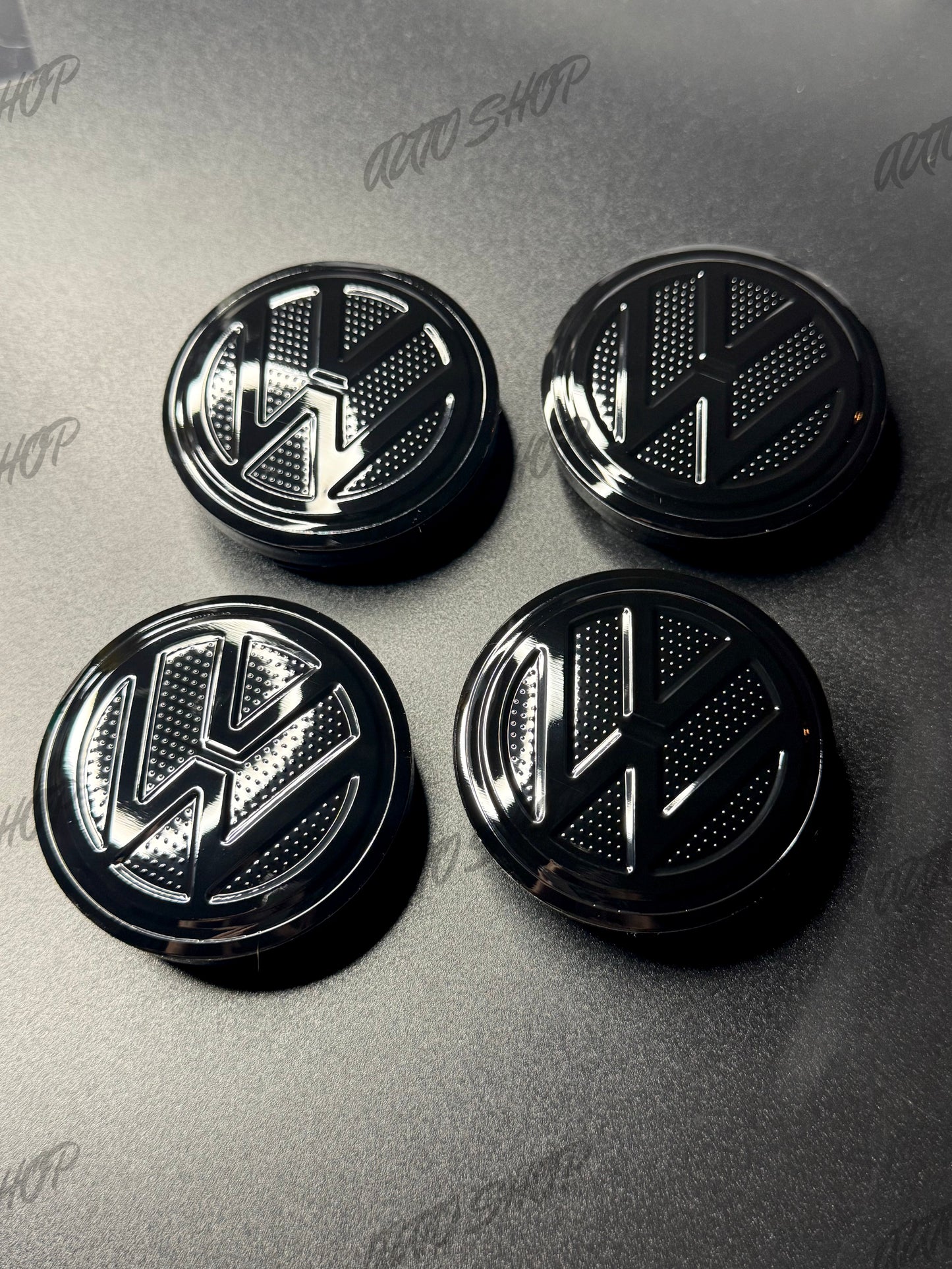 Centre de roues / moyeux Volkswagen Noir - AUTO SHOP