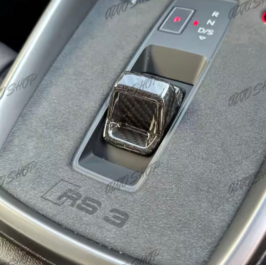 Couvre Sélecteur de vitesse Audi A3 S3 RS3 8Y Carbone