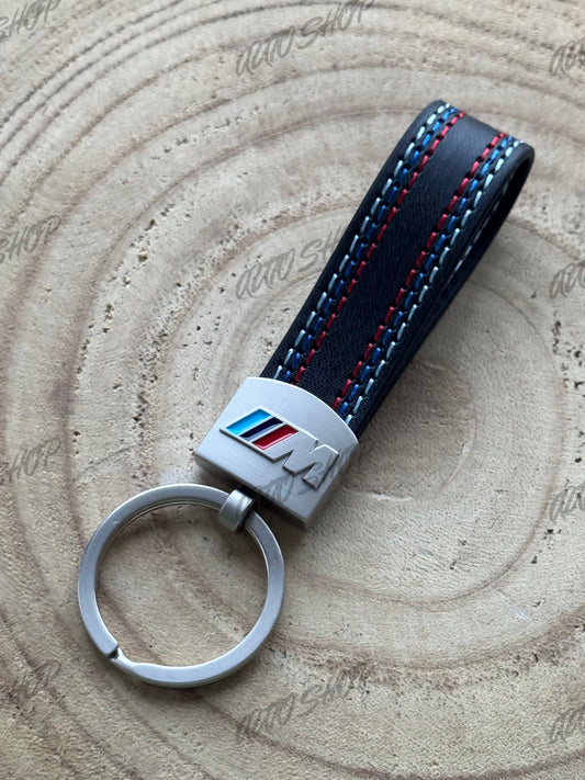 Porte clés BMW M Cuir Surpiqûres - AUTO SHOP