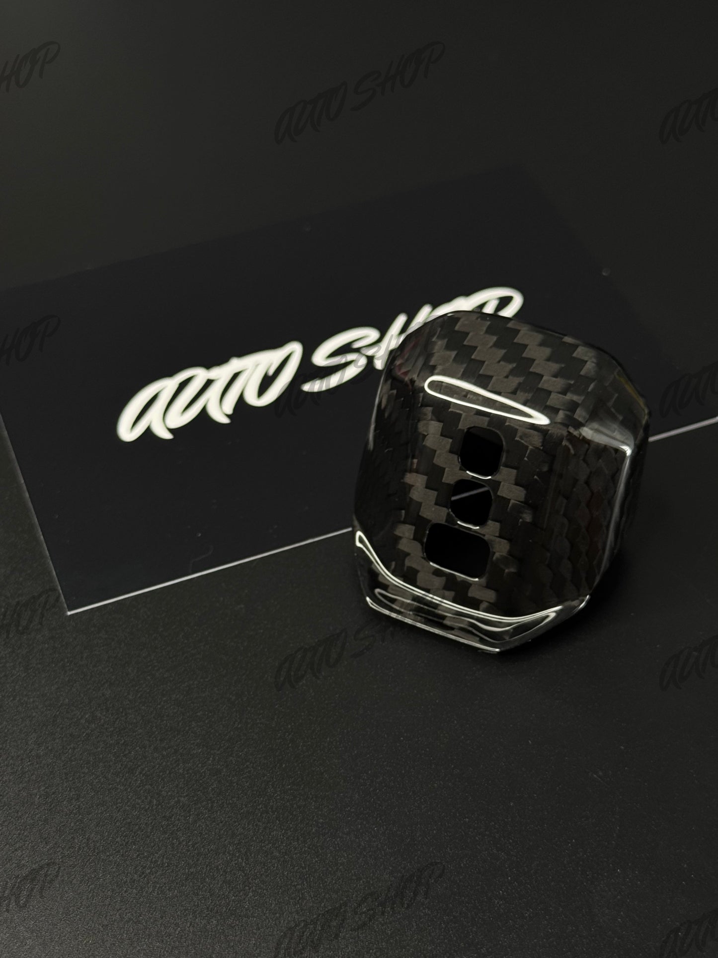 Couvre Sélecteur de vitesse Golf 8 Carbone - AUTO SHOP