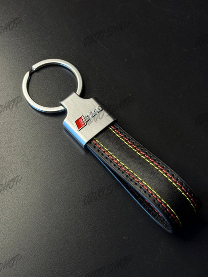 Porte clés Audi / S-Line Cuir Surpiqûres