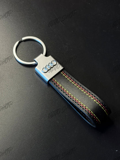 Porte clés Audi / S-Line Cuir Surpiqûres