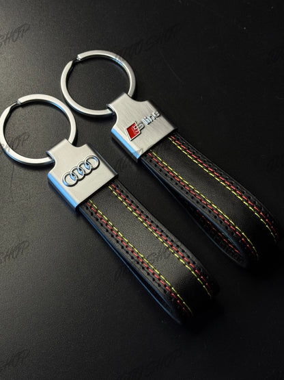 Porte clés Audi / S-Line Cuir Surpiqûres