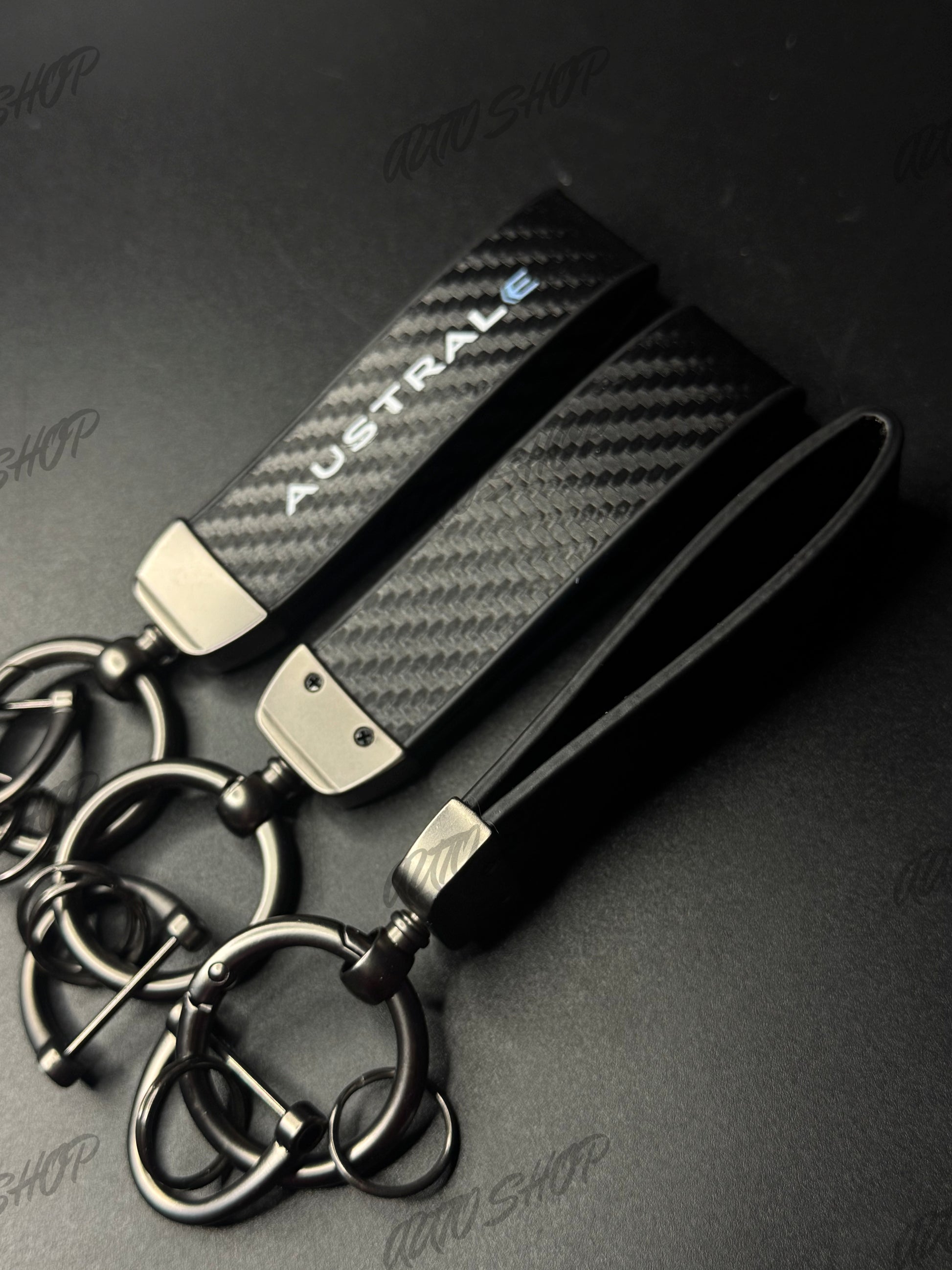 Porte clés Renault E-Tech Hybride / Austral Look Carbone - AUTO SHOP