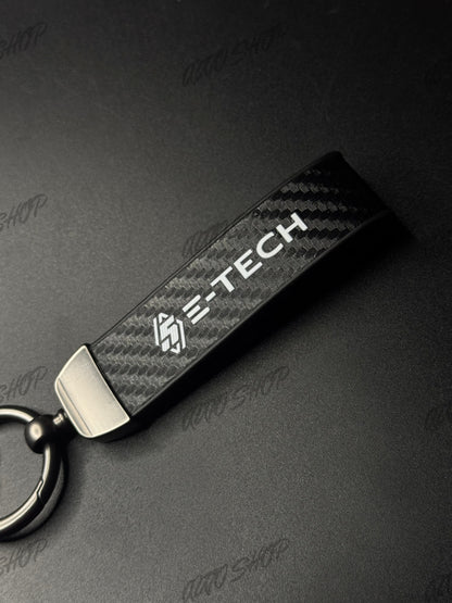 Porte clés Renault 5 E-Tech Look Carbone - AUTO SHOP